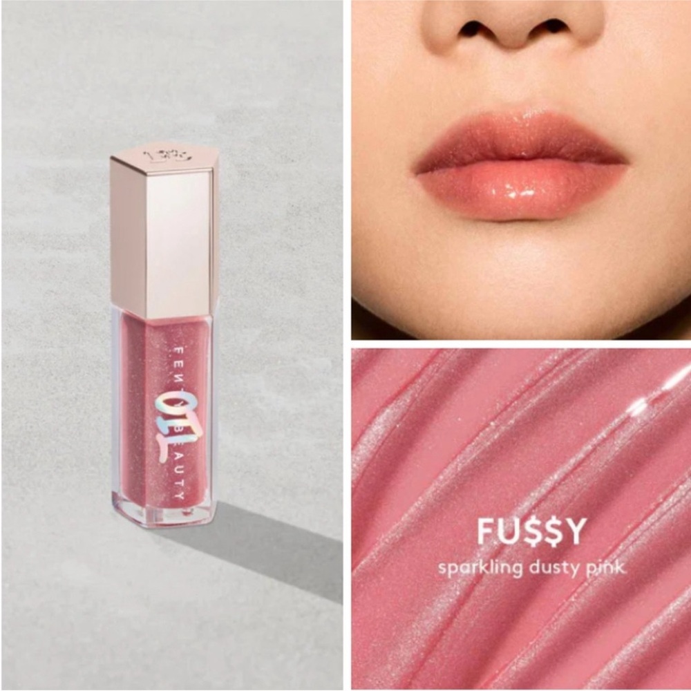 Fenty Beauty Gloss Bomb in Fussy - Sparkling Dusty Pink